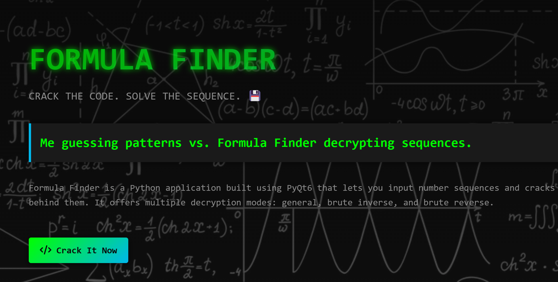 formula crack